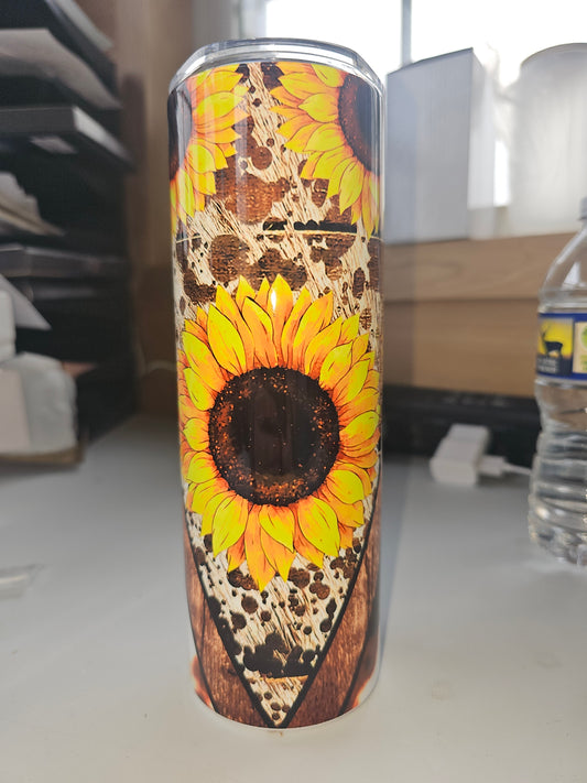 Sunflower Cowhide 20oz