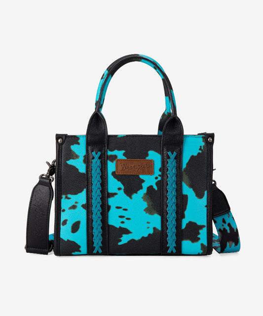 Wrangler Cowprint Crossbody Tote Concealed Carry