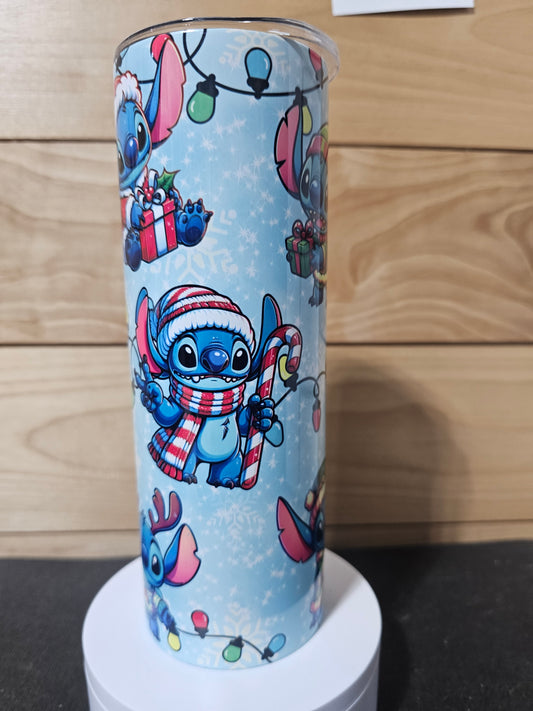 Little Blue Guy Christmas 20oz Tumbler