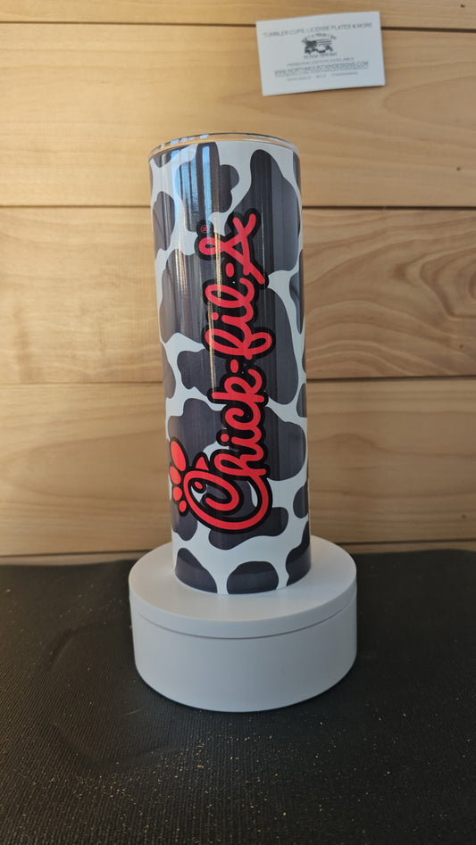 Chicken Chik Cowprint 20oz Tumbler