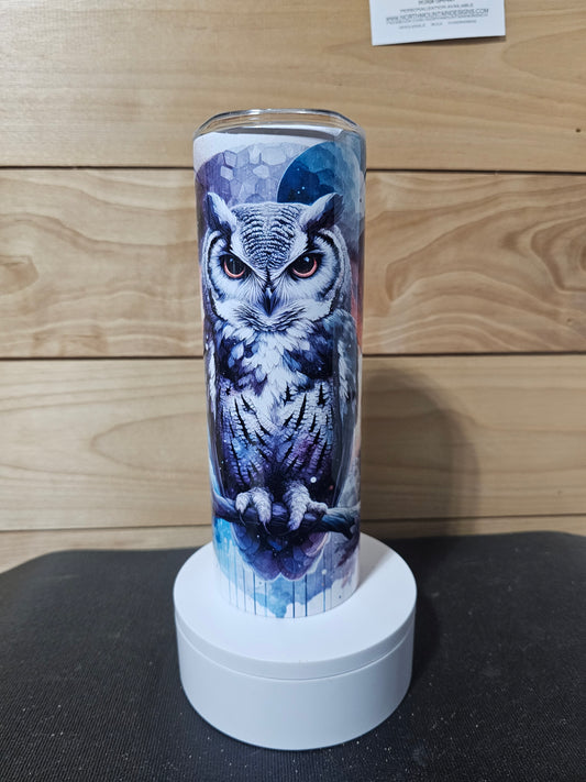 Owl Watercolor 20oz Tumbler