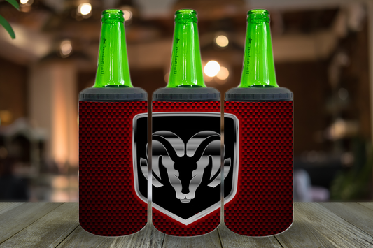 Dodge Ram Red Carbon 4in1 Koozie